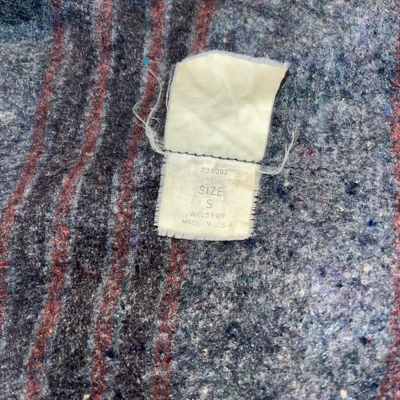 Vintage 90s Aztec Blanket Lined Carhartt Style Jacket - Picture 5 of 7